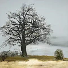 Ștefan Câlția, Păr sălbatic, 2006, ulei pe pânză