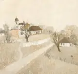Constantin Piliuță, Dimineață de toamnă, 1993, ulei pe carton