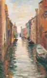 Adrian Ghenie, Veneția, 1993, ulei pe carton