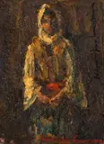Rudolf Schweitzer–Cumpăna, Țărăncuță, anii '60, ulei pe carton