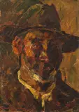 Rudolf Schweitzer–Cumpăna, Moș Gheorghe, anii '40, ulei pe carton