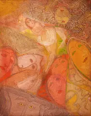 Dimitar Kazakov-Neron, Antique composition, 1980, oil on canvas