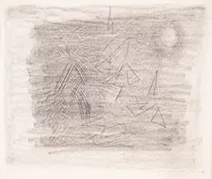 George Papazov, Homage in Geometry, 1926, pencil and charcoal on paper
