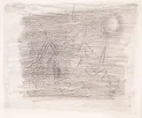 George Papazov, Homage in Geometry, 1926, pencil and charcoal on paper