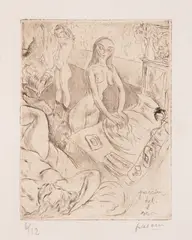Jules Pascin, Boudoir, 1912, etching