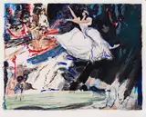 Dimitar Kirov, Ballerina, 2002, lithography on cardboard laid to fiberboard