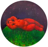 Gancho Karabadzhakov, Samodiva, oil on canvas