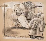 Stoyan Venev, Signatures for Peace (Women’s Anti-War Petition in WWII), ink and gouache on paper