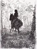 Georgi Chapkanov, Forest Nymph, 1994, ink on paper