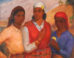 Dimo Nikolov, Three graces, 1938, oil on canvas