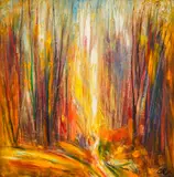 Simeon Nikolov, Path towards the light, 2000, oil on canvas