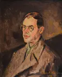 Portrait of Nacho Kulturata by Zlatyu Boyadzhiev, 1958, oil on canvas, offered Oct 2025
