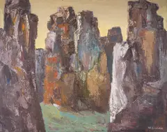 Ivan Hristov, The Belogradchik Rocks, 1973, oil on canvas