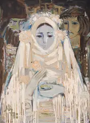 The ballad (Yana’s Nine Brothers) by Lyubomir Tsakev, 1978, oil on canvas, sold Oct 2025