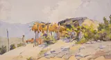 Stefan Sharich, Soldiers at rest, late 1910s, watercolor on paper