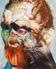 Adrian Ghenie, The Lidless Eye, 2017, colaj pe digital print
