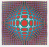 Victor Vasarely, Vega 222, 1970, cromolitografie