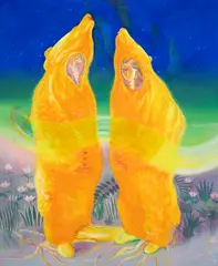 Remus Grecu, Aurora Borealis, 2023, ulei pe pânză