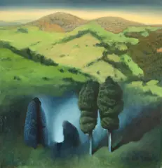 Radu Băieş, The Journey, 2019, ulei pe pânză