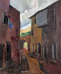 Citadină by Greta Csaki-Copony, 1928, ulei pe pânză, sold Oct 2025