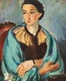 Lucia Dem(etriade) Bălăcescu, Eleganță, 1938, ulei pe pânză