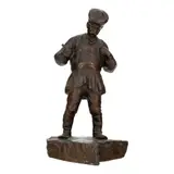 Gheorghe Tudor, Petrecând la birt, bronz