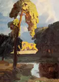 Stefan Popescu, Lumină de toamnă, 1916, ulei pe pânză