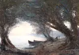 Ion Panteli Stanciu, În Deltă, 1934, ulei pe carton