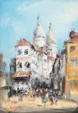 Radu Darânga, Biserica Sacre Coeur din Paris, ulei pe pânză