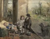 Aurel Naray, Frățiorii, ulei pe pânză