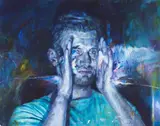 Remus Grecu, Vision, 2017, ulei pe pânză