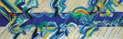 Edo Murtić, Abstraction, 1974., tempera, gouache and pastel on paper