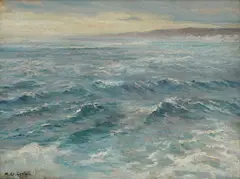 Menci Clement Crnčić, Sea, 1915.-1920., oil on canvas