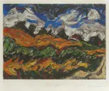 Milan Konjović, Wheat, cca. 1950., serigraphy on paper