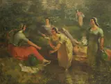Omer Mujadžić, Washerwoman (At the Source), cca. 1938., oil on canvas