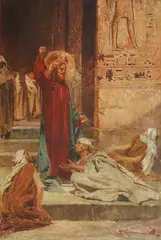 Robert Auer, Jesus in Capernaum Heals and Teaches, 1911., oil on canvas