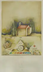 Matko Trebotić, Little Church, 1986., aquatint on paper