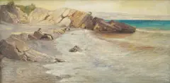 Menci Clement Crnčić, The Shepherd Admires the View, 1898.–1904., oil on canvas