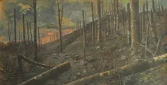 Vladimir Filakovac, Black Peak - Broken Beeches II, 1918., oil on canvas