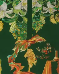 Marcela Bencek, Fragment of Greenery, 2023., acrylic on canvas