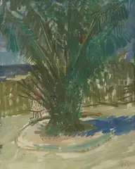 Frano Šimunović, Palm, 1937., tempera and watercolor on paper