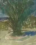 Frano Šimunović, Palm, 1937., tempera and watercolor on paper