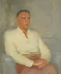 Portrait of a Doctor by Omer Mujadžić, 1937., oil on canvas, offered Oct 2025