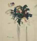 Nikola Reiser, Black Roses, 1980., oil on canvas