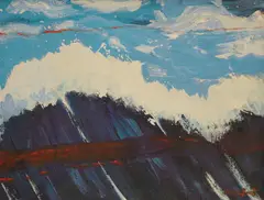 Vatroslav Kuliš, Wave, 1998., acrylic on canvas