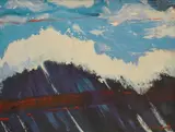 Vatroslav Kuliš, Wave, 1998., acrylic on canvas