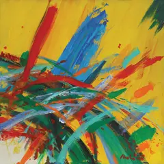 Vatroslav Kuliš, From the cycle "Riffs", 2002.-2006., acrylic on canvas
