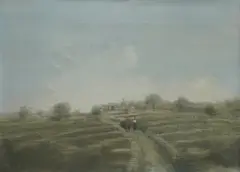 Izvor Oreb, Korčula fences, 1983., oil on canvas