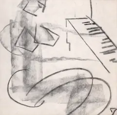 La pian by Constantin Piliuță, anii '70, creion pe hârtie, sold Sep 2025