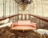 Gheorghe Fikl, Interior baroc, ulei pe pânză